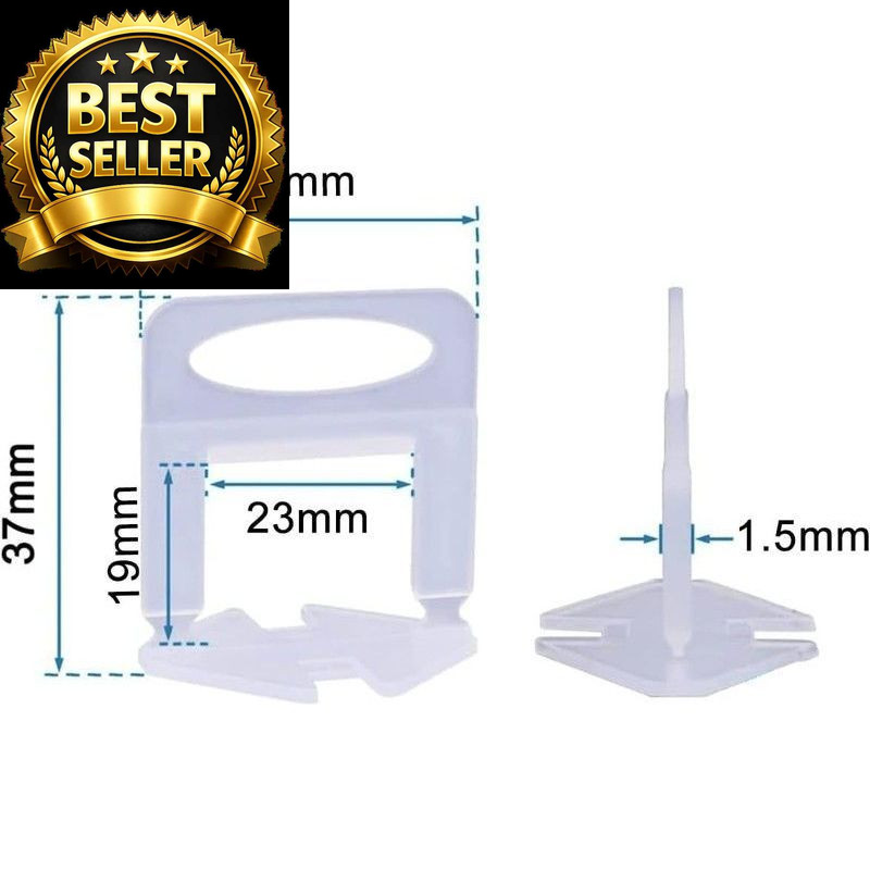 Tile Leveling System Clips 1/16" 2000 tile clips, 2000-tile