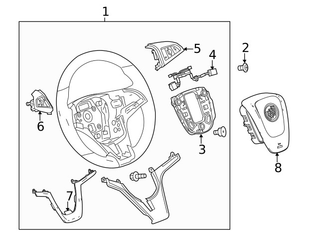 Genuine GM Black Cruise Control Switch 22908913