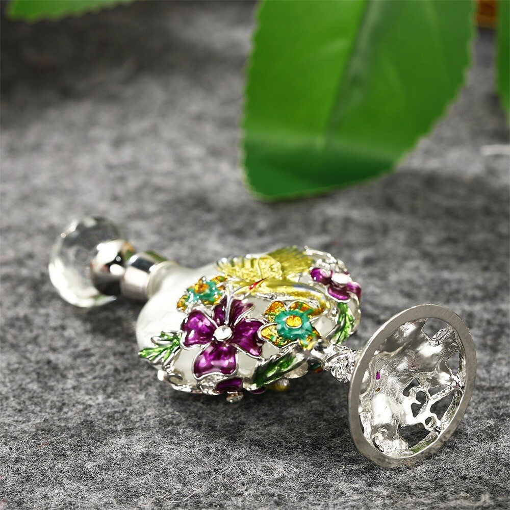 7ml Antique Glass Refillable Perfume Sample Bottle Empty Essential Oil Container