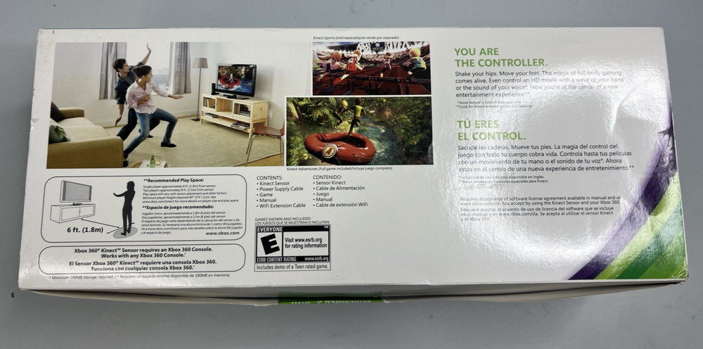 Microsoft Xbox 360 Kinect Motion Sensor Bar with Manual and Box
