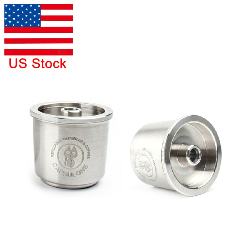 Stainless Steel Reusable Capsule Shell Refill Cup Pods For Illy Coffee Maker ESF