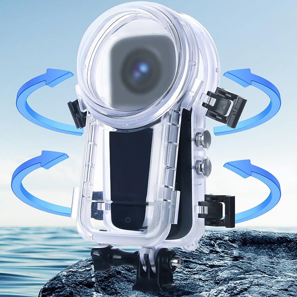 For Insta360 X4 Camera Fully Invisible Dive Case Waterproof Accessory Shell