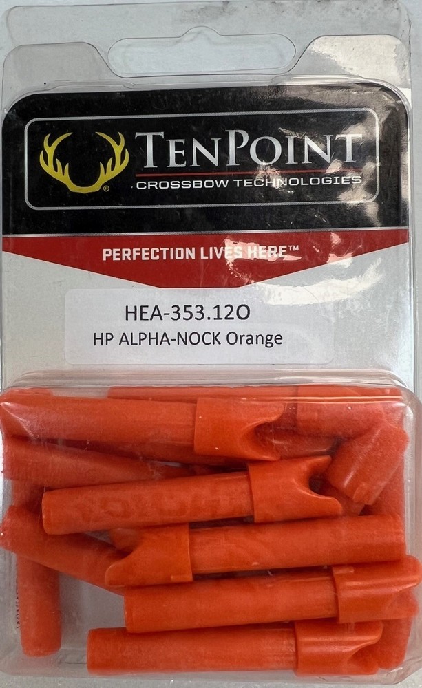 TENPOINT ALPHA-NOCK - HP (ORANGE)  12 COUNT- FREE S/H