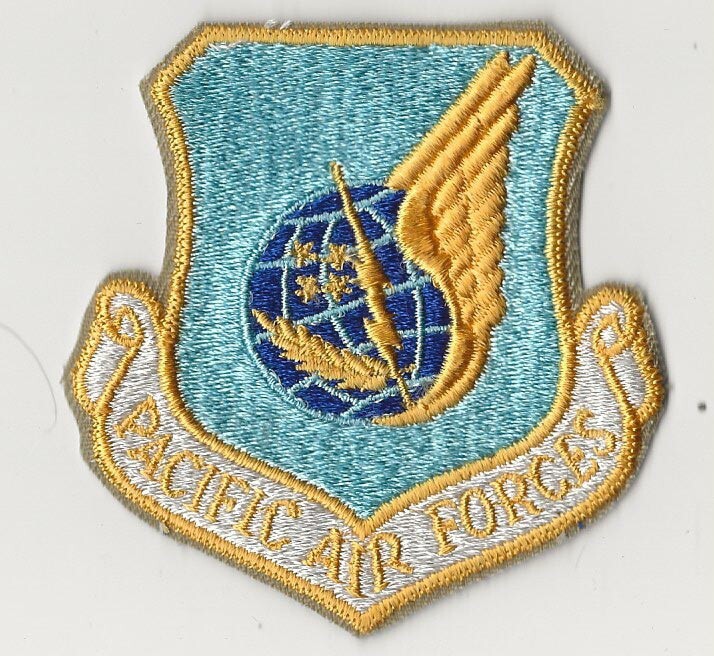 USAF PACIFIC AIR FORCES PACAF PATCH - FULL COLOR
