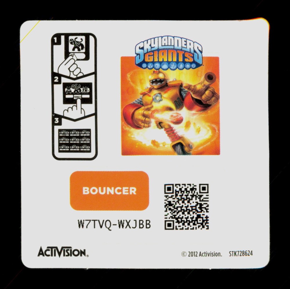 Bouncer Skylanders Giants 2012 Activision Sticker