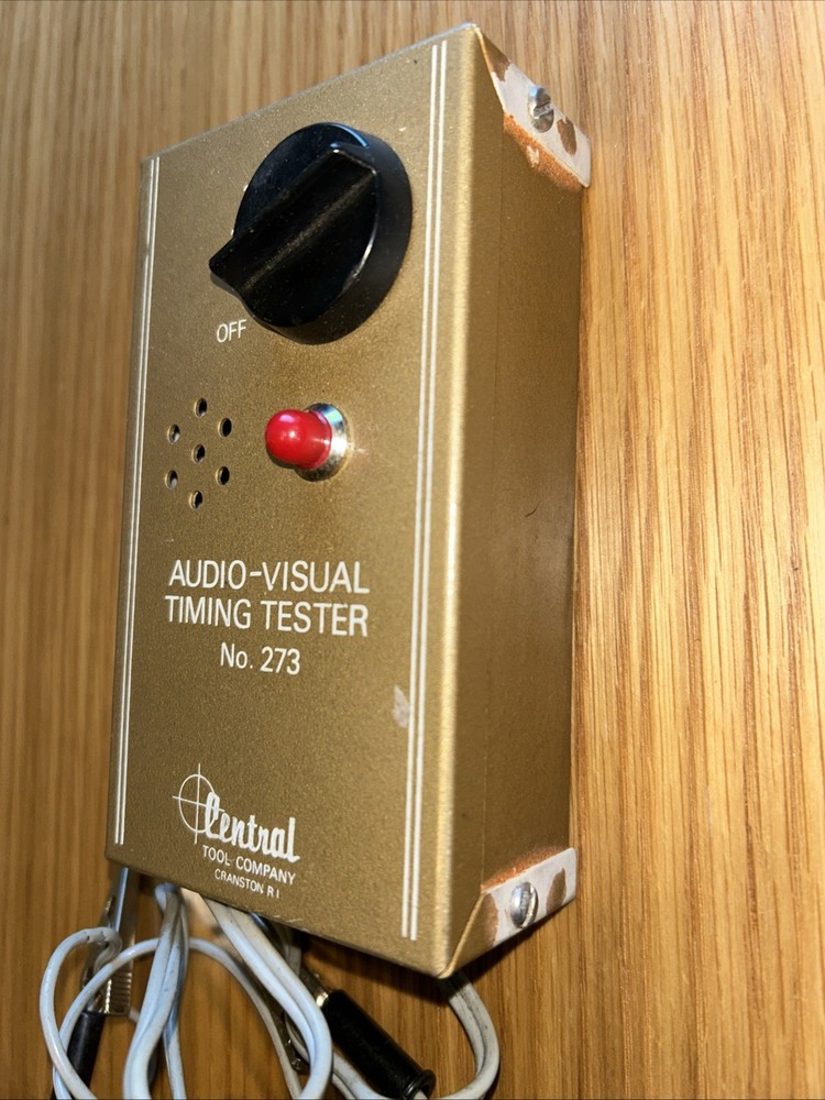 Central Tools Company # 273 Audio-Visual Tester w/box and paperwork - Untested