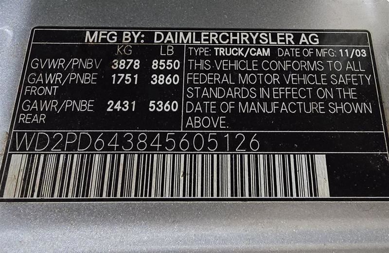 SPRINTV25 2004 Owners Manual 608707