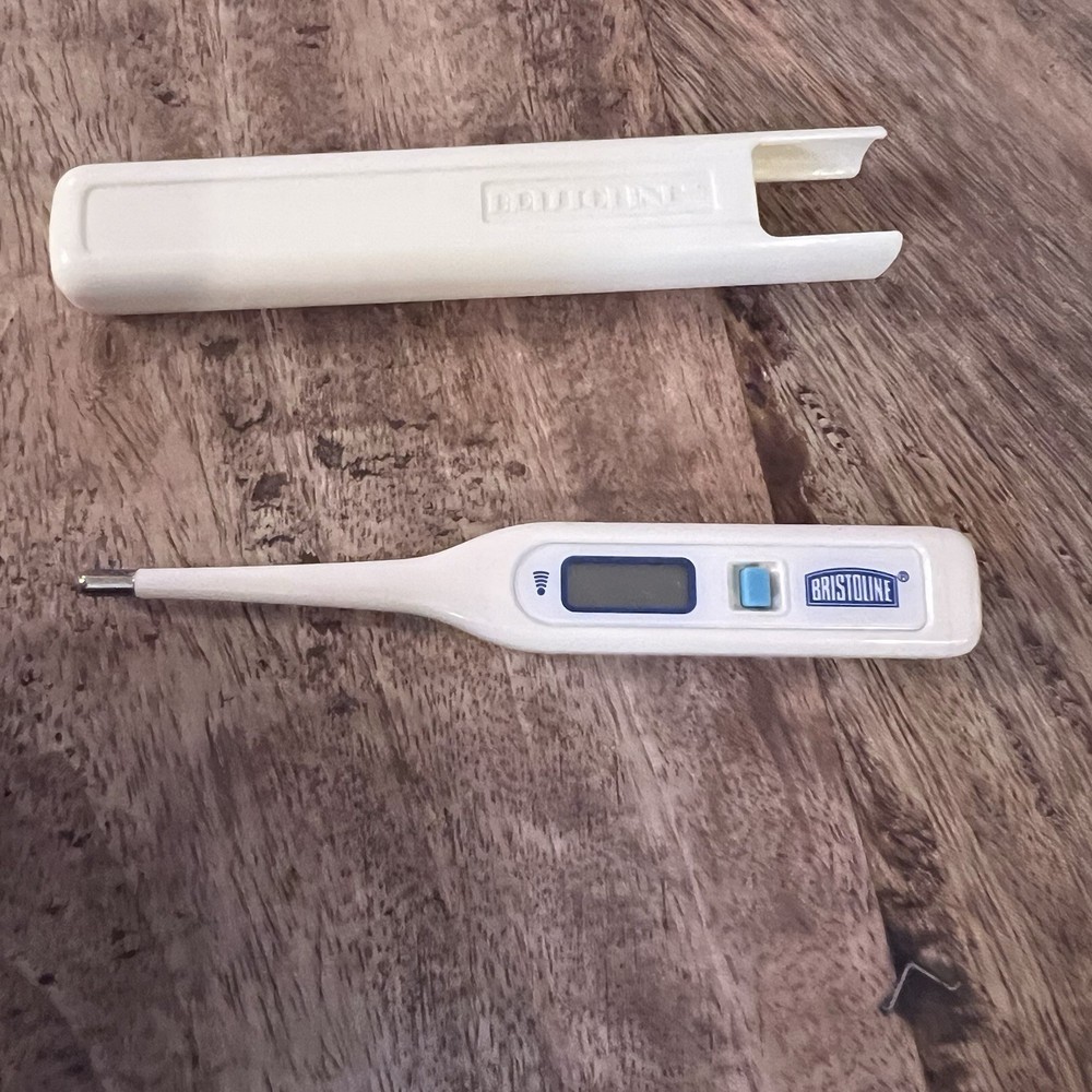 Vintage Bristoline Digital Thermometer & Case