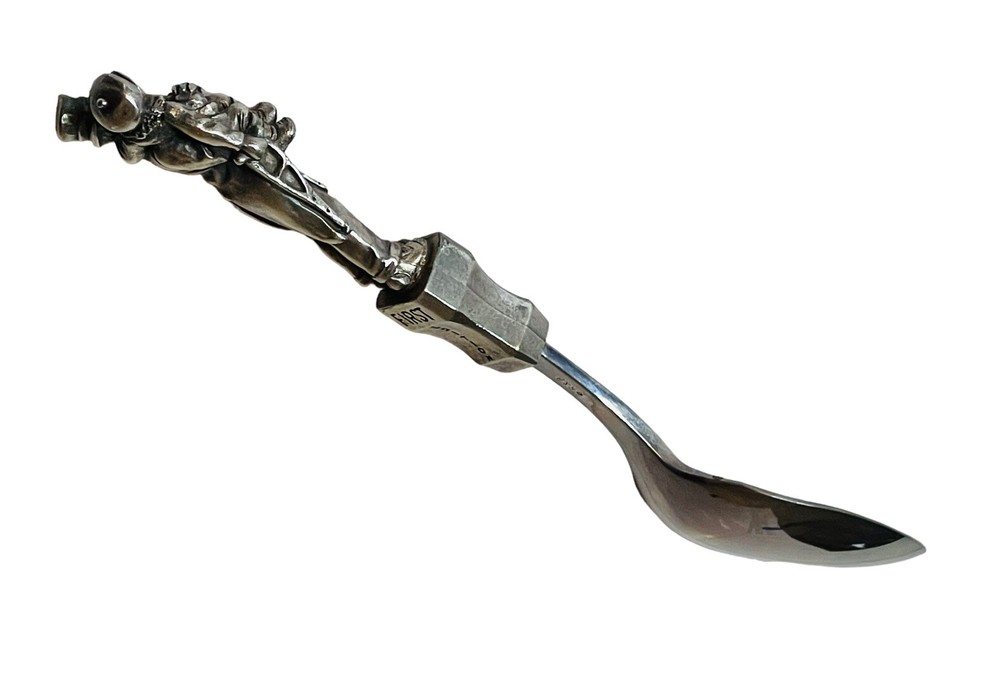 REED BARTON SPOON CHRISTMAS CAROL SILVER PLATE 1989 1st ED TINY TIM BOB CRATCHIT