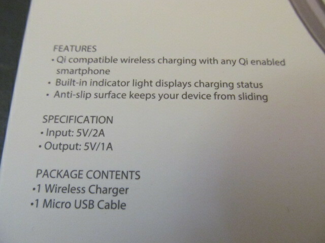 Bytech 5 Watt Wireless Charging Pad, QI Compatible