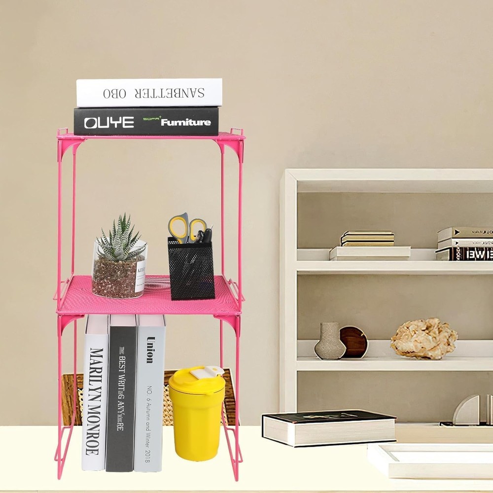 Locker Organizer Shelf Stackable Extra Tall Fits Standard Size School Lockers...