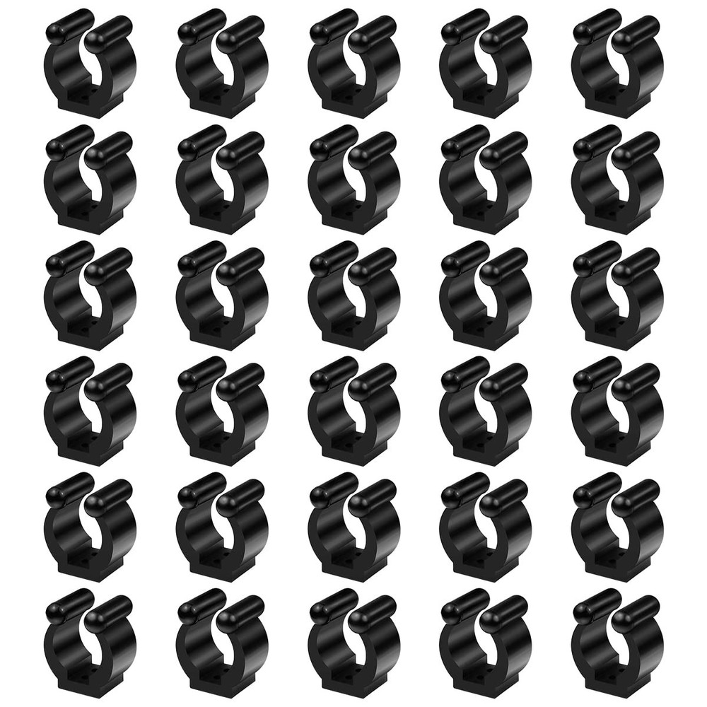 30 Black Billiards Cue Clips - Regular Fishing Rod Storage Medium,