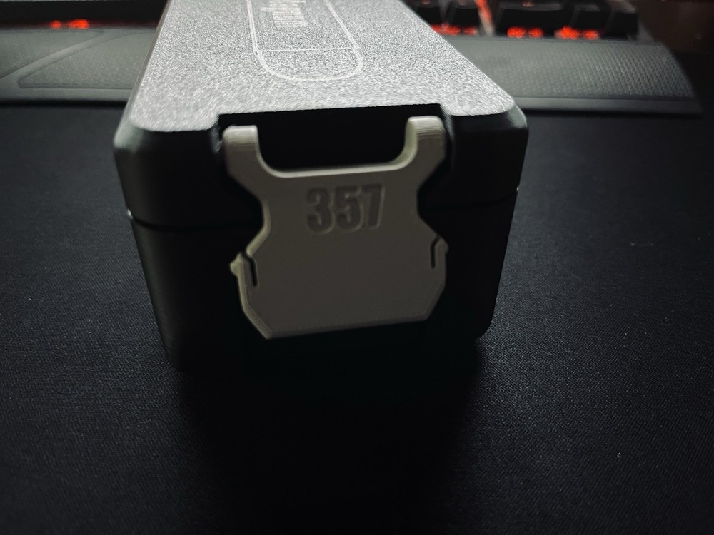 .357 Magnum Caliber 50 Round Ammunition Storage Container 3D Printed