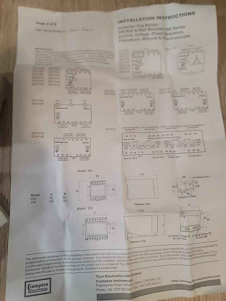 Crompton Delay Relay 252-PVPU 120V,60Hz