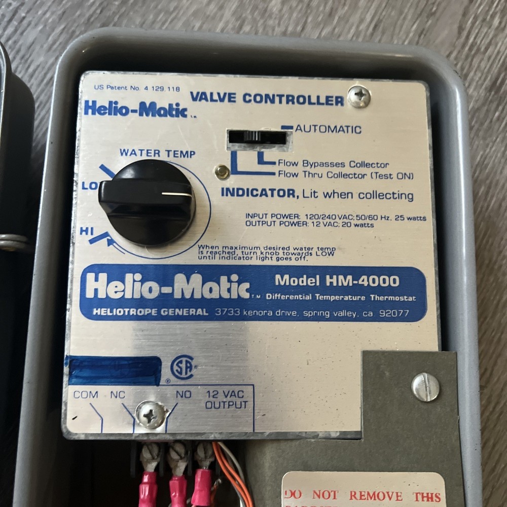 Helio Matic HM4000 Solar Pool Heat Controller