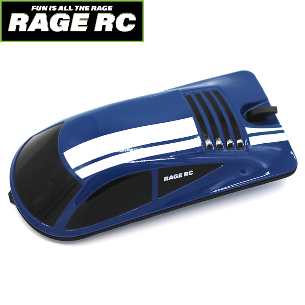 Rage RC RGRB1162 Replacement Canopy & Latch Blue Lightwave RC Micro Boat Part