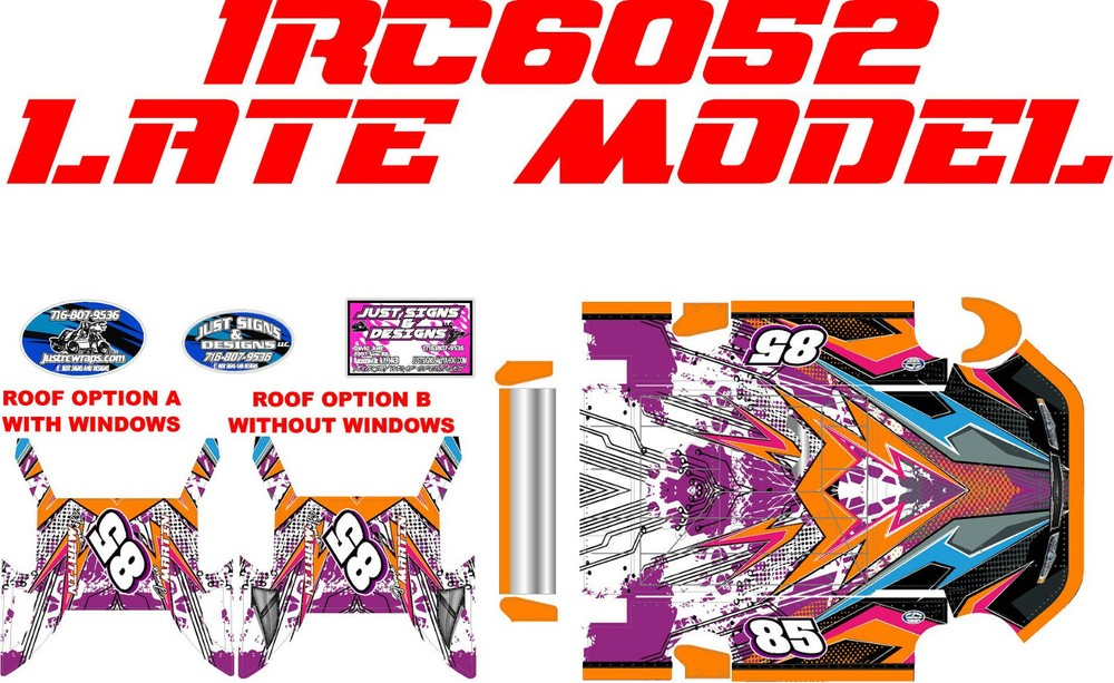 1RC LATE MODEL 1RC6052  WRAP SCRIBBLES CUSTOM