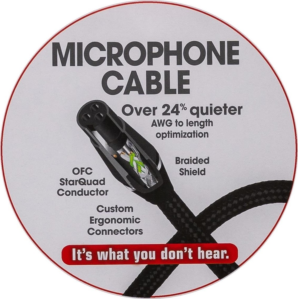 ClearTone 30-Foot Studio Smart Professional Grade Microphone Cable - 3 Pack