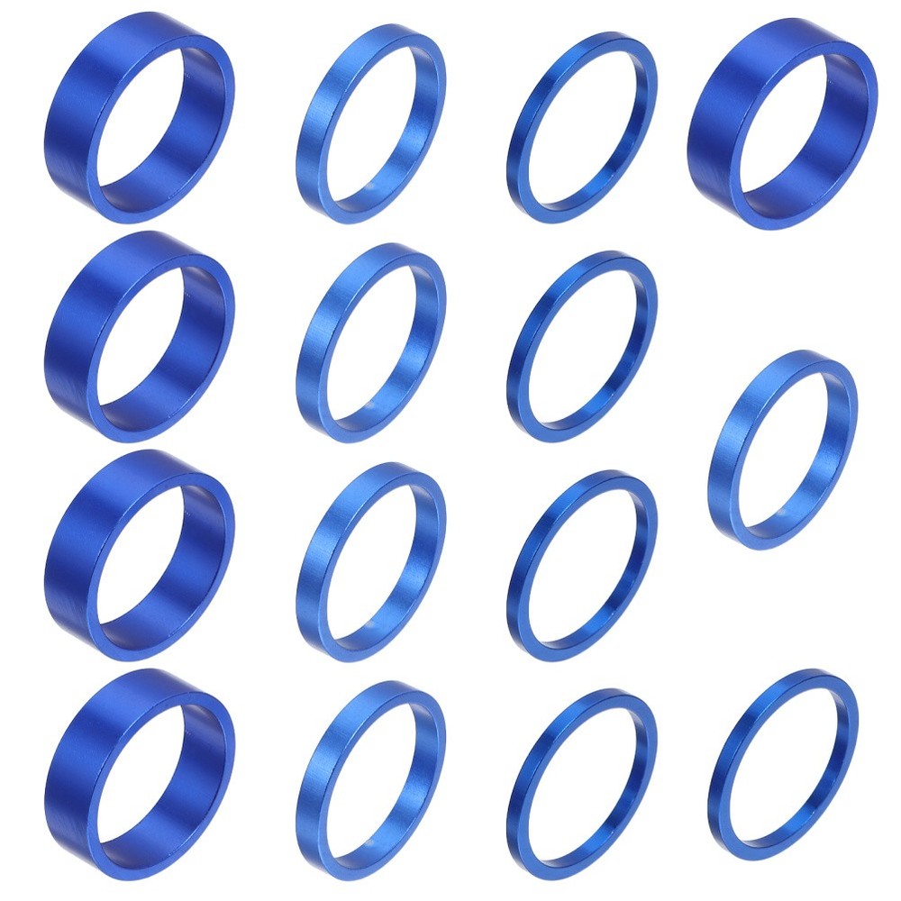 15 Pcs Bike Headset Spacers Handlebar Stem Bicycle Front Fork Washer