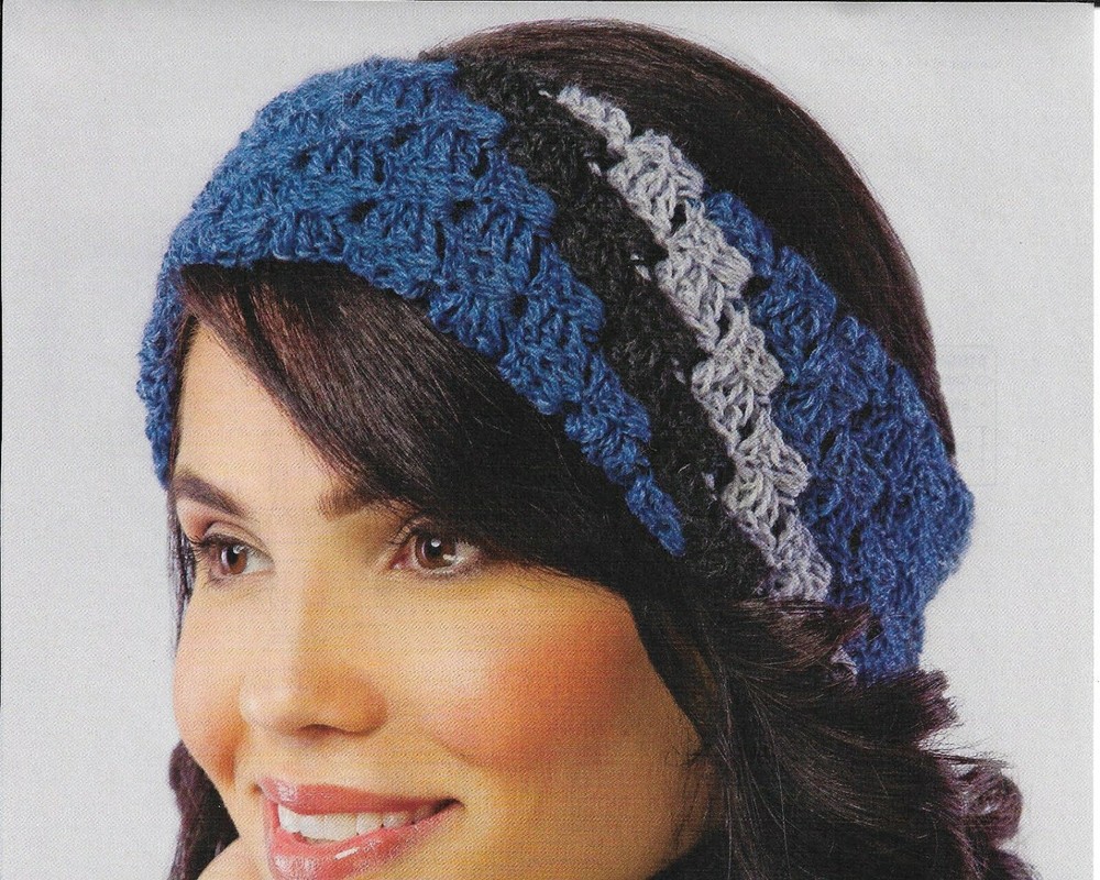 STORMY SKIES EAR WARMER WOMEN'S CROCHET PATTERN INSTRUCTIONS