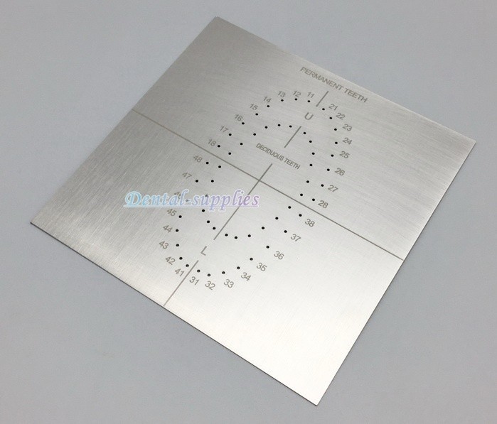 Dental Rubber Dam Punch Template