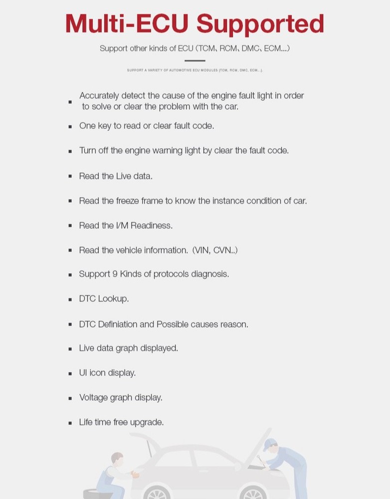 YA201 OBD2 Car Diagnostic Code Reader Fault Scanner Tool Tester Same as CR3001