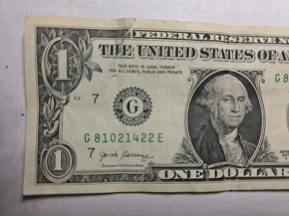 $1.00 US Currency 2017 Error