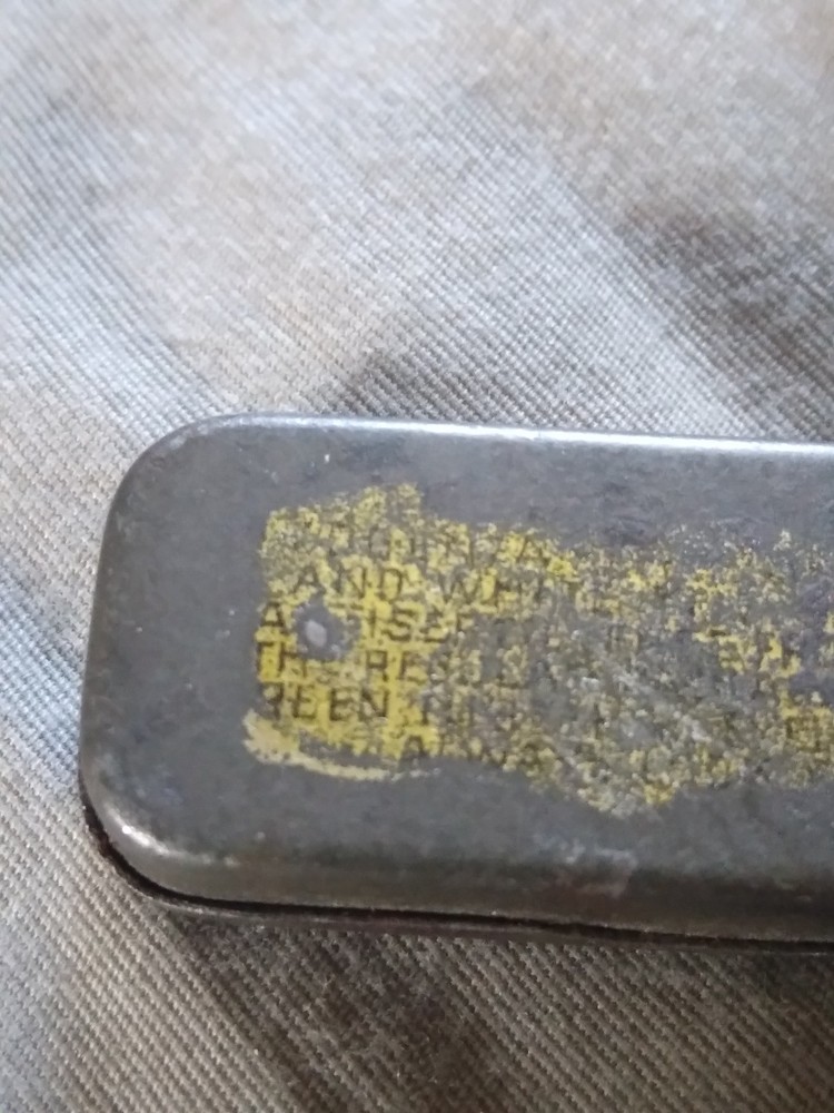 Tiny Rare Zodenta Advertising Tin.