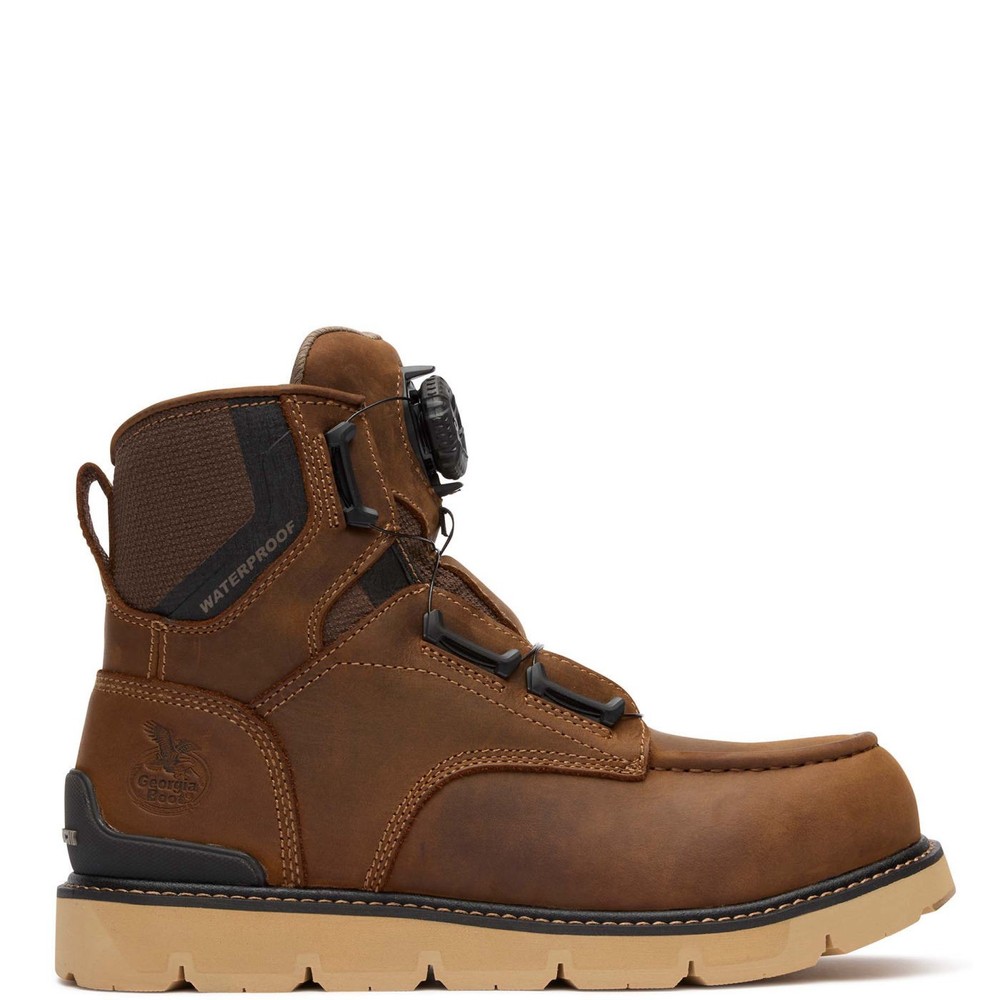 Georgia Boot Carbon Flex 6" BOA® Waterproof Carbon Toe Moc-Toe Work Boot