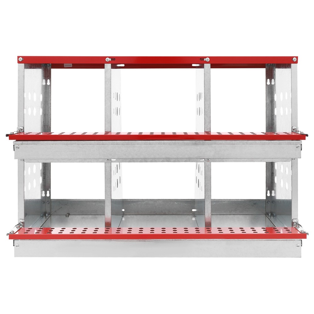 2-layer Egg Box Chicken Coop 6 Compartments Chicken Nesting Box For Poultry