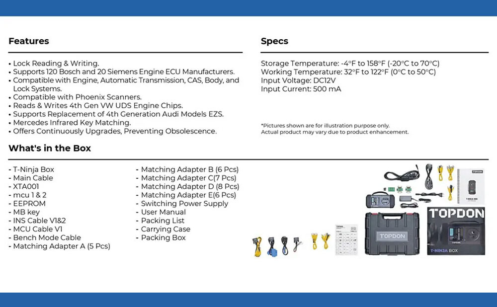 2026 TOPDON T-Ninja Box Advanced IMMO System + Key Programmer for Phoenix Series
