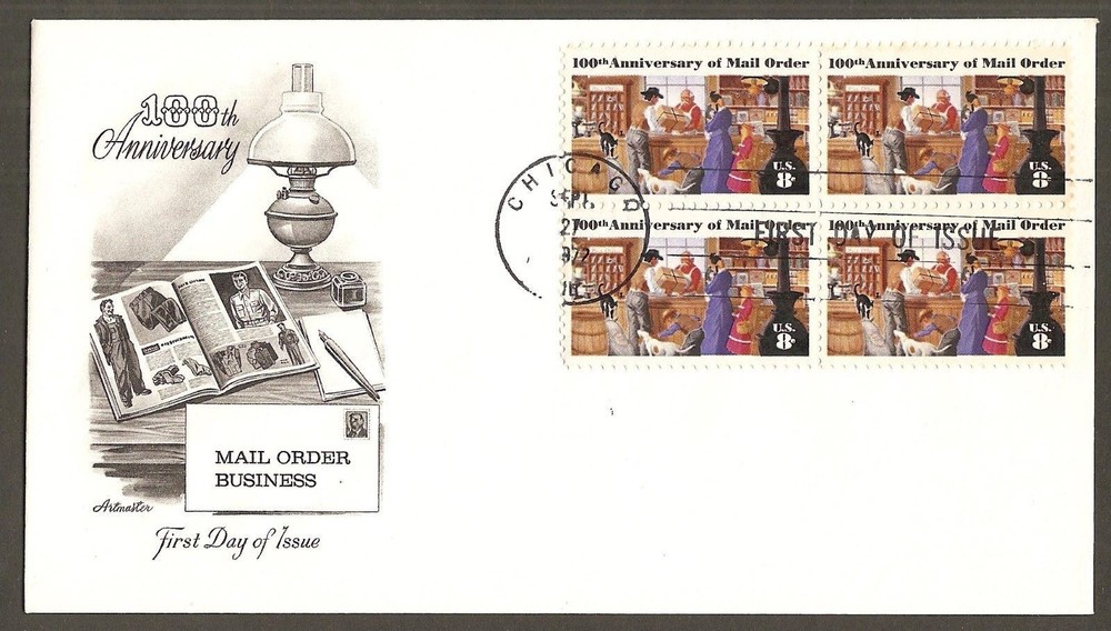 #1468  8c Mail Order 100th Anniv.- Artmaster FDCB4