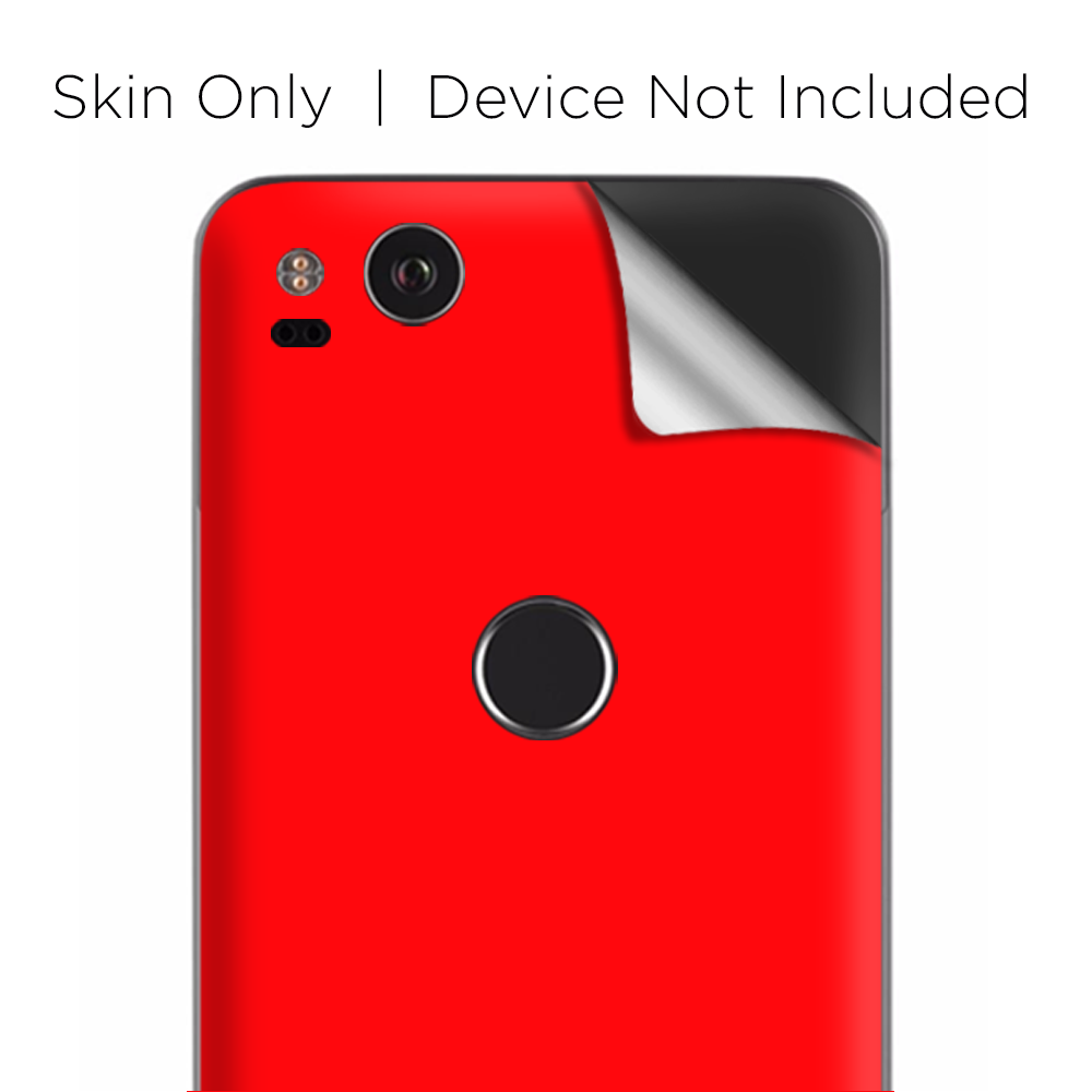 Google Pixel 2 Skins Decal Wrap Solid Red color