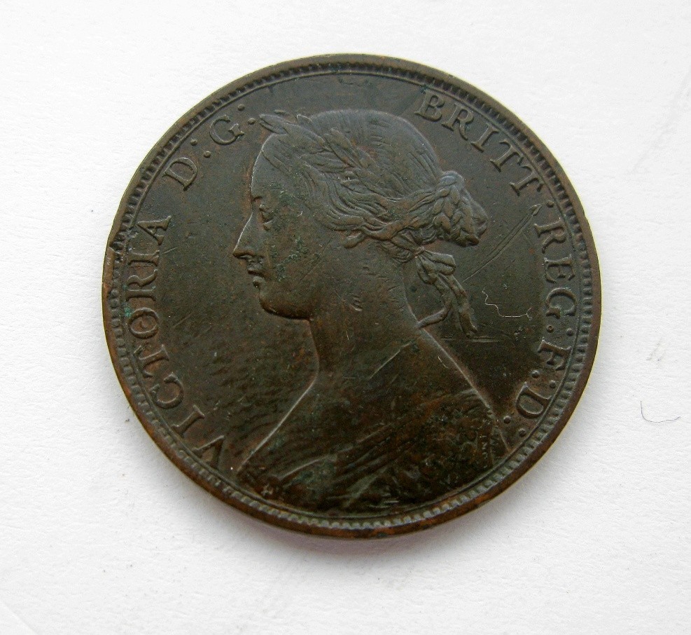 1864 New Brunswick Large One cent - NICE