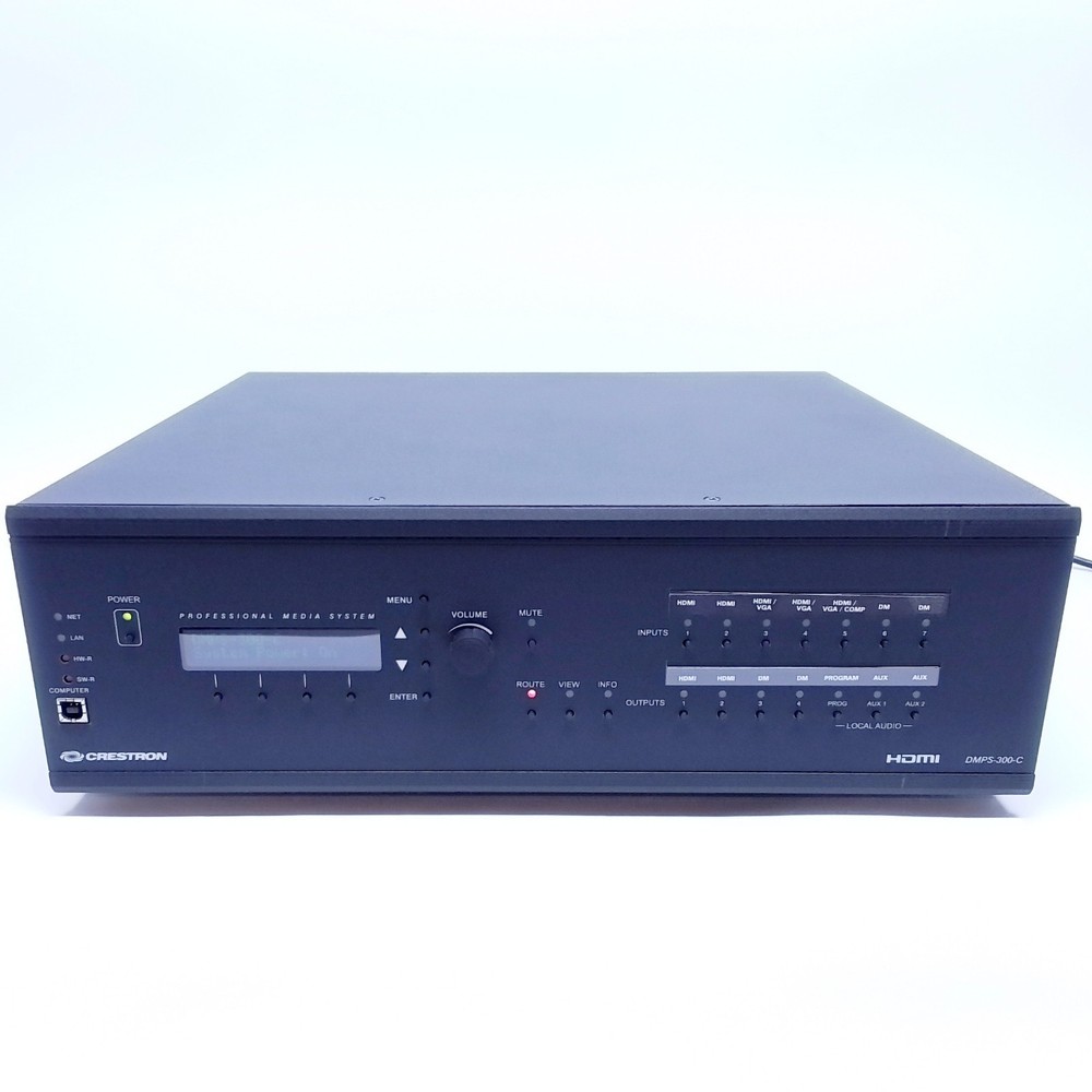Crestron DMPS-300-C Digital Media AV Processor – Powers On – Clean Used
