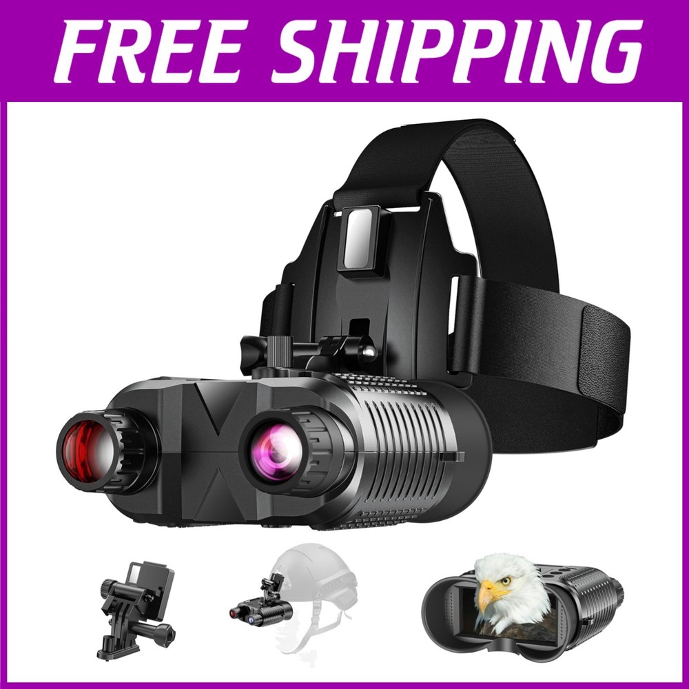 Complete Package Night Vision Binoculars + Helmet Mount