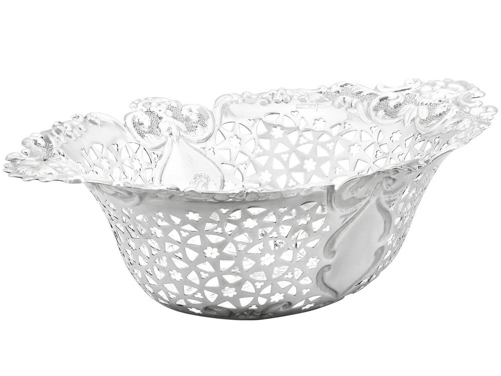 Antique Edwardian Sterling Silver Fruit Dishes