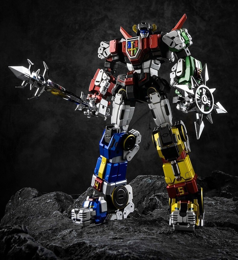Ready! New Lucky Cat Micro Cosmos MC-01S Elvis Voltron Metallic Version Figure
