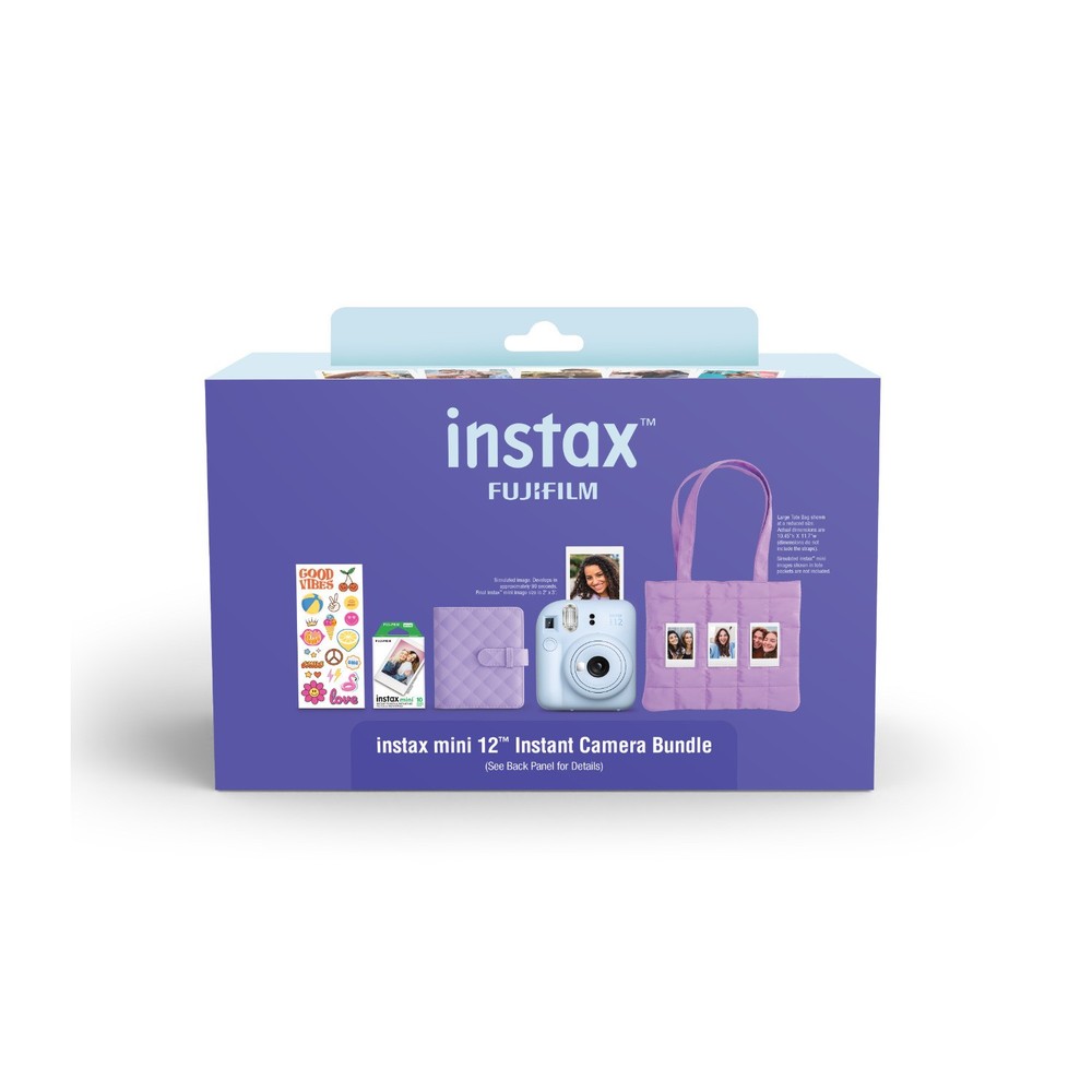 Fujifilm Instax Mini 12 Holiday Bundle 2025 Instant Camera (Blue)