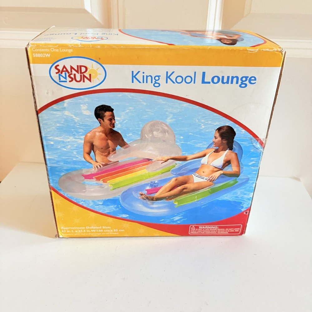 Sand N Sun King Kool Lounge Extra High Backrest NOS