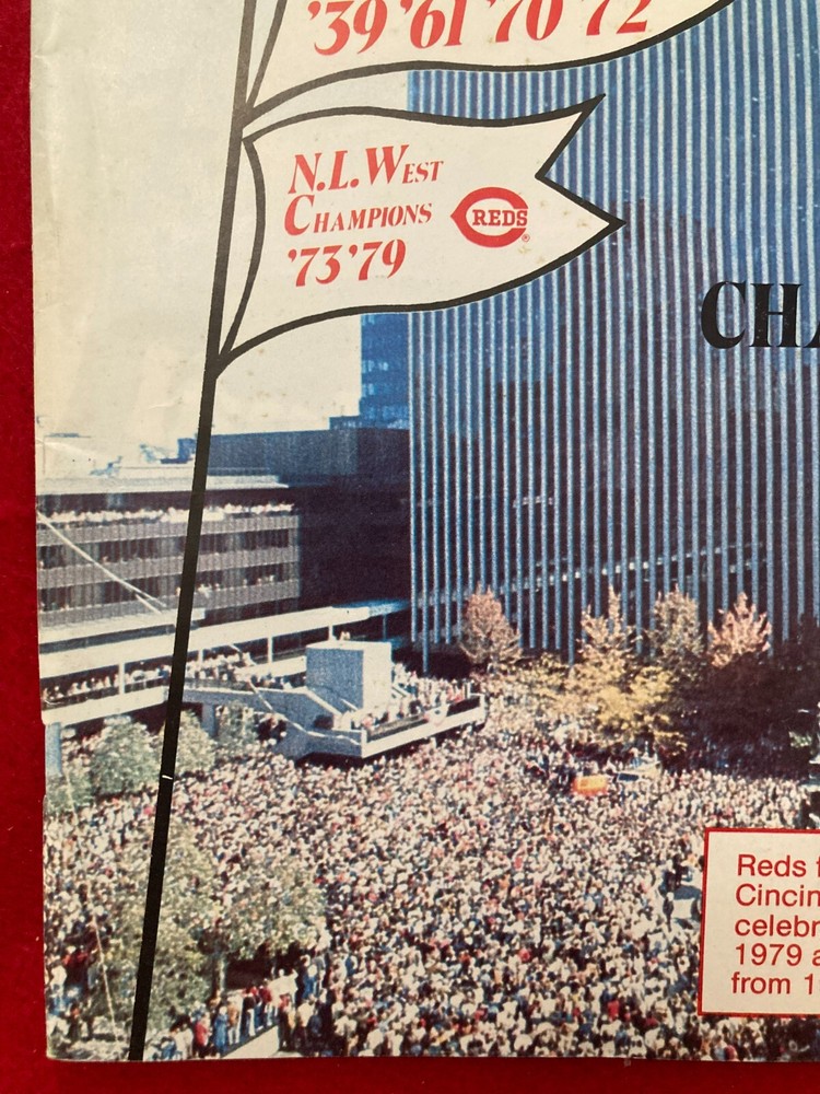 1979 NLCS Program Cincinnati Reds vs Pittsburgh Pirates Stargell Bench Morgan