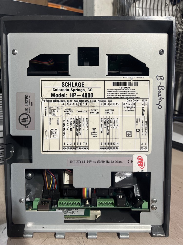 IR INGERSOLL RAND TIME CLOCK 4000