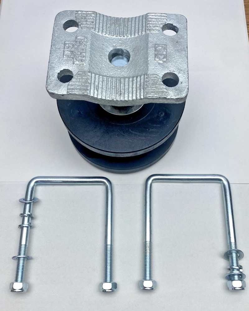 4" Square Post x 2" Square Gate Frame Nylon Cantilever Gate Roller