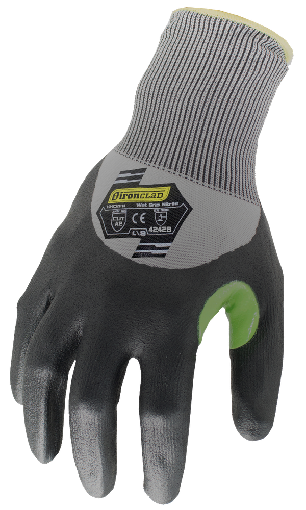 12 PAIR / DOZEN IronClad KKC2FN Command Knit Gloves Foam Nitrile - Select Size