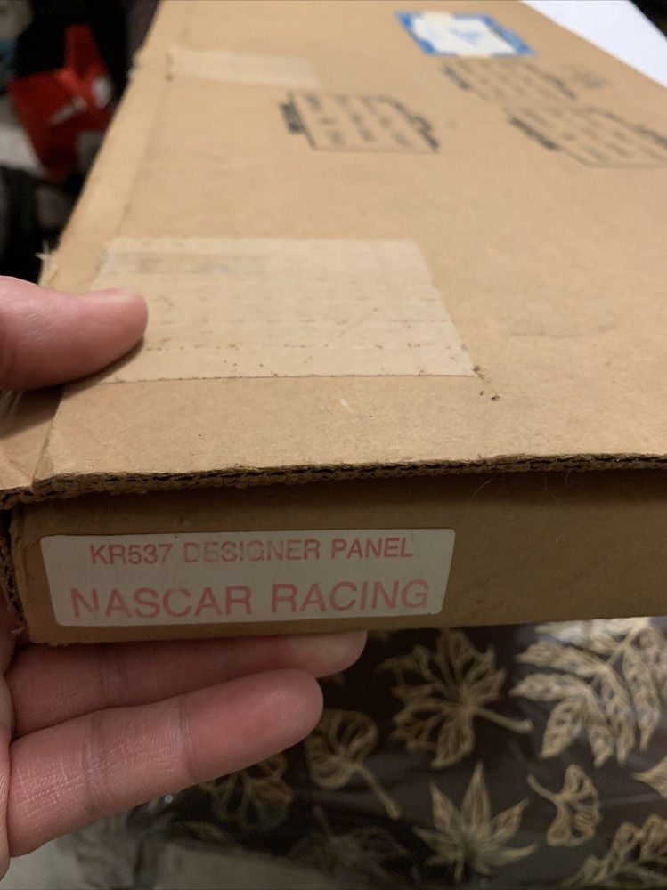 Vintage Snap On Tools Tool Box Plate NASCAR RACING KR537 Designer Panel NOS SNAP