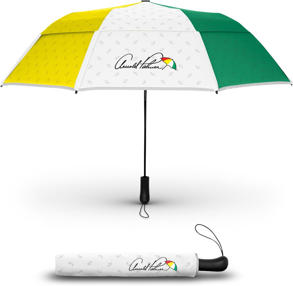 Arnold Palmer Compact Collapsible Umbrella for Car and Backpack - Windproof, Res
