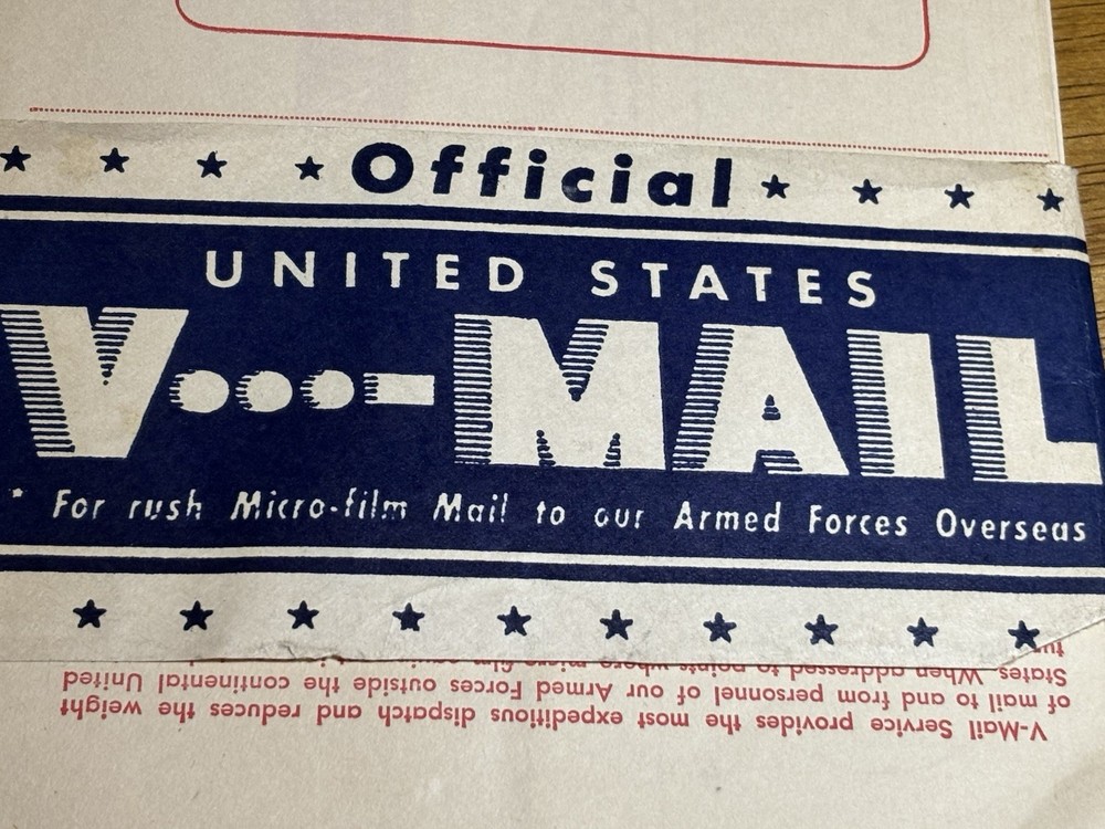 WWII V Mail Envelopes X 5, Unused