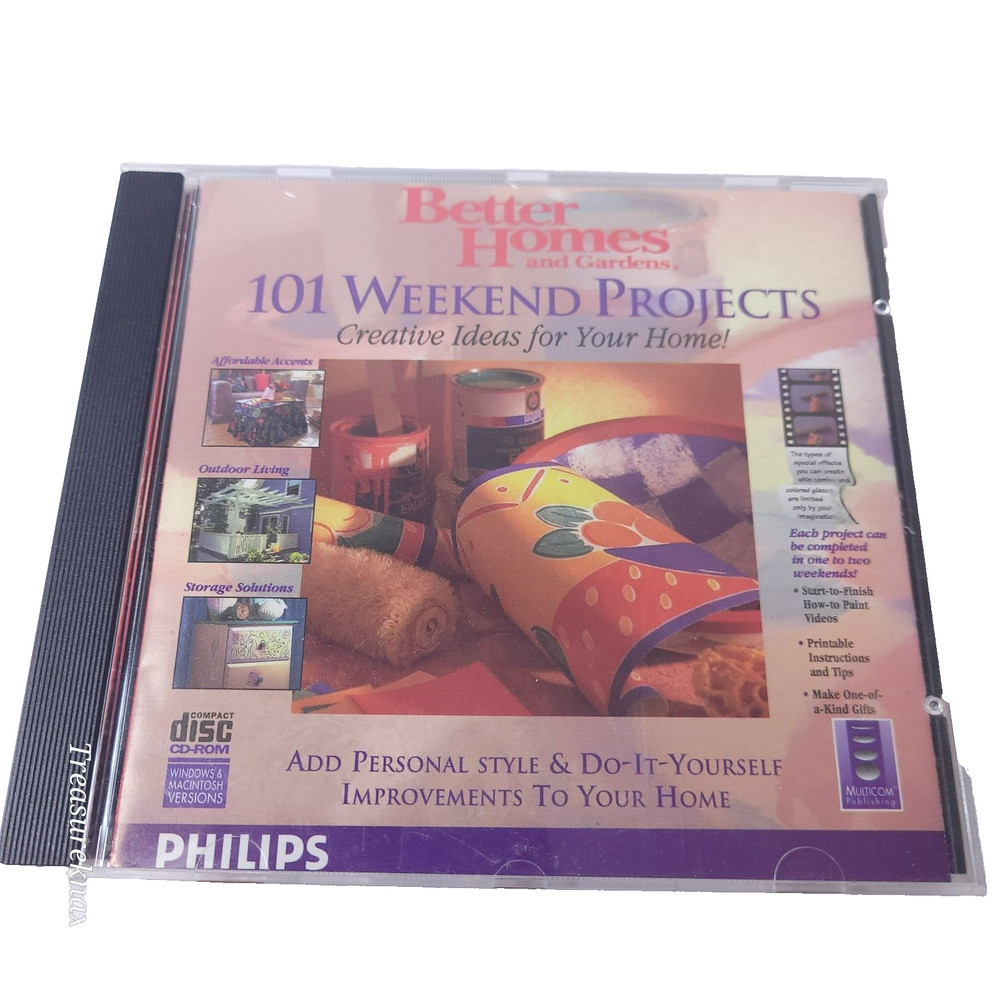 Better Homes And Gardens 101 Weekend Projects PC CD for Windows & Mac