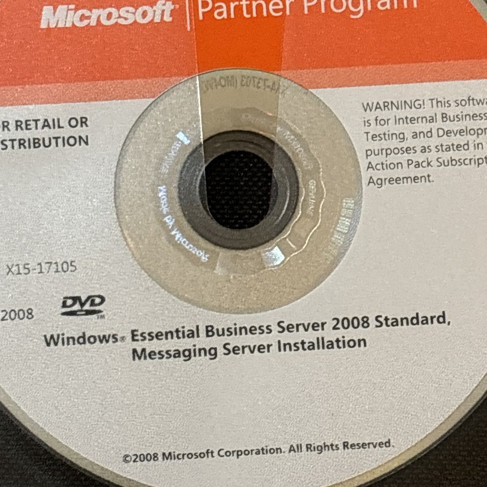 Windows Essential Business Server 2008 Security Server Messaging Installation