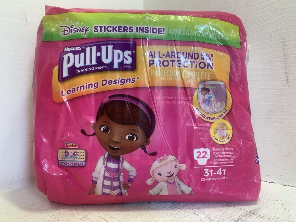 3-4T Vintage Huggies Pull-ups Doc McStuffins / Minnie Mouse